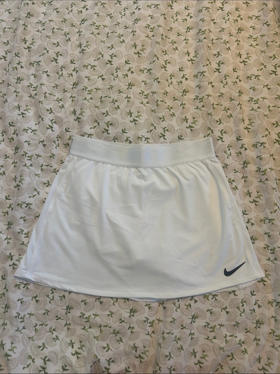 Nike Dresses & Skirts - Nike White Skirt with Black Swoosh